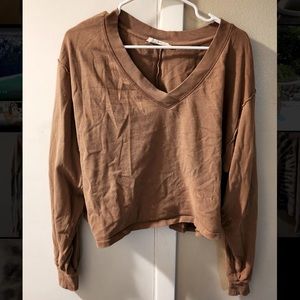 Long Sleeve Cropped Shirt